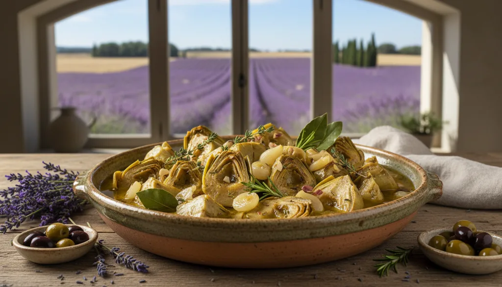 découvrez l'artichaut à la barigoule, un plat provençal typique alliant saveurs méditerranéennes et richesse de la tradition culinaire française.