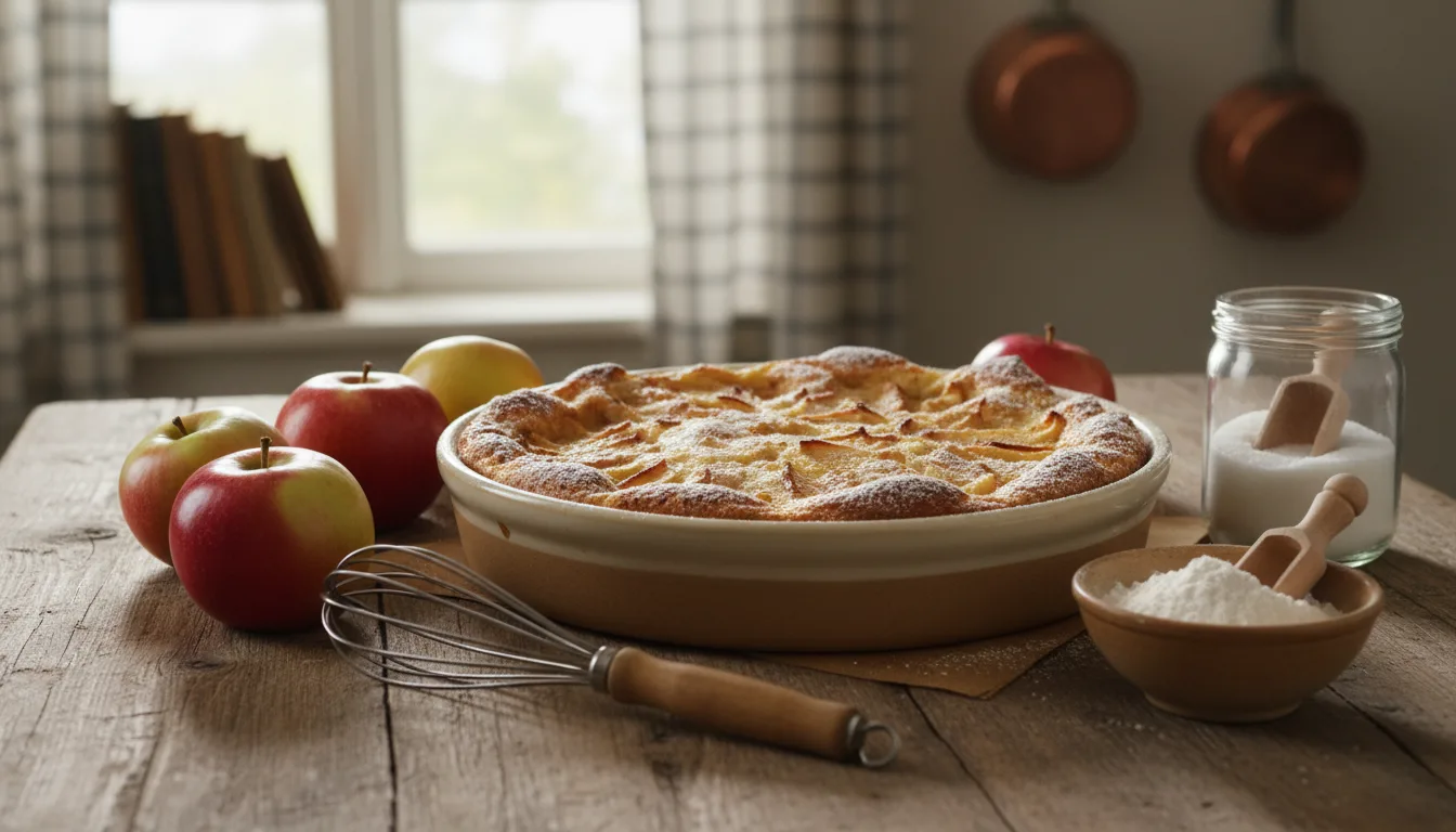 découvrez la recette traditionnelle du clafoutis aux pommes, facile à réaliser pour un dessert gourmand et authentique comme chez grand-mère.