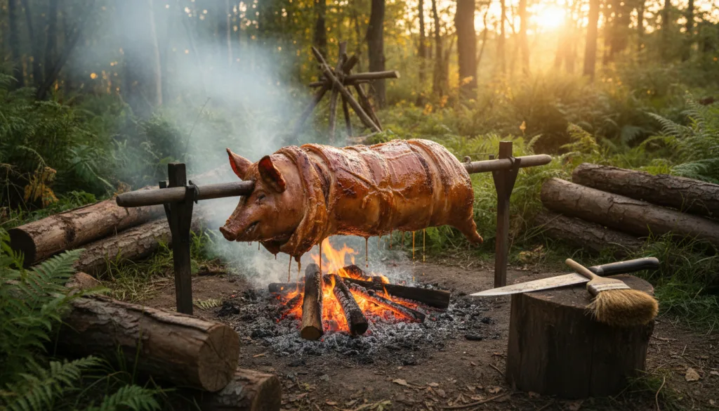 découvrez nos conseils pratiques et tarifs pour réussir la cuisson de votre broche cochon, et savourez un délicieux repas tendre et croustillant.